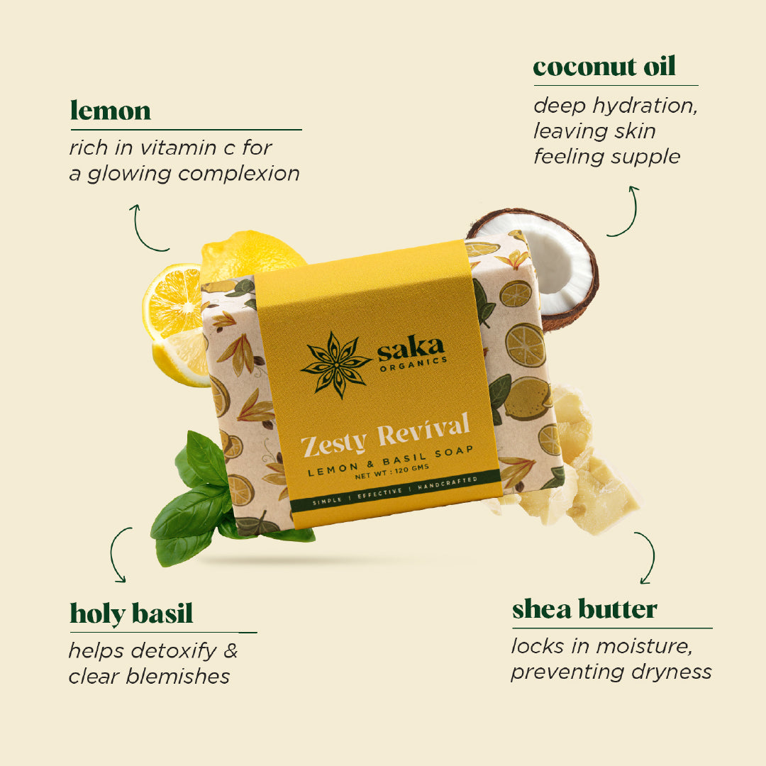 Lemon & Basil Soap – Skin Brightening