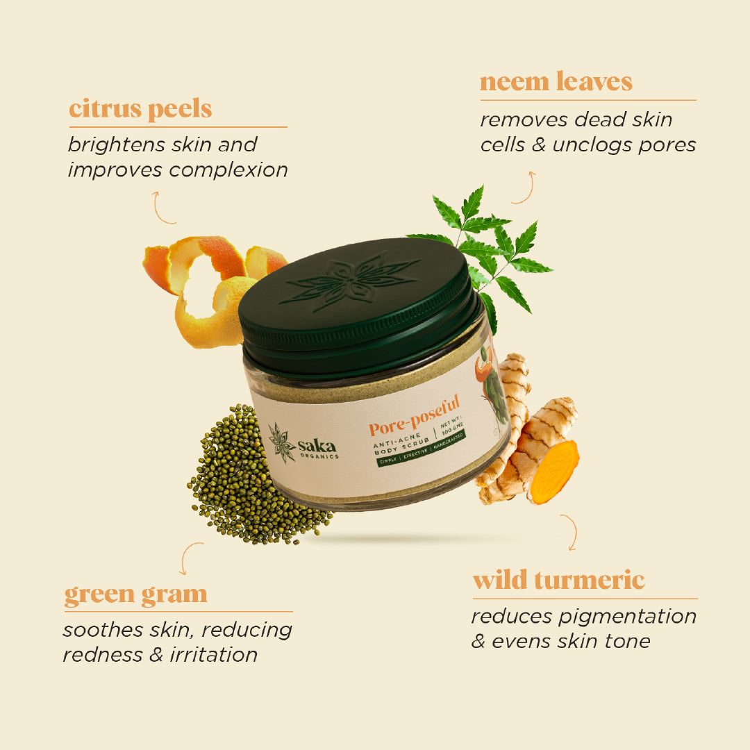 Acne Control Body Scrub – Neem & Citrus