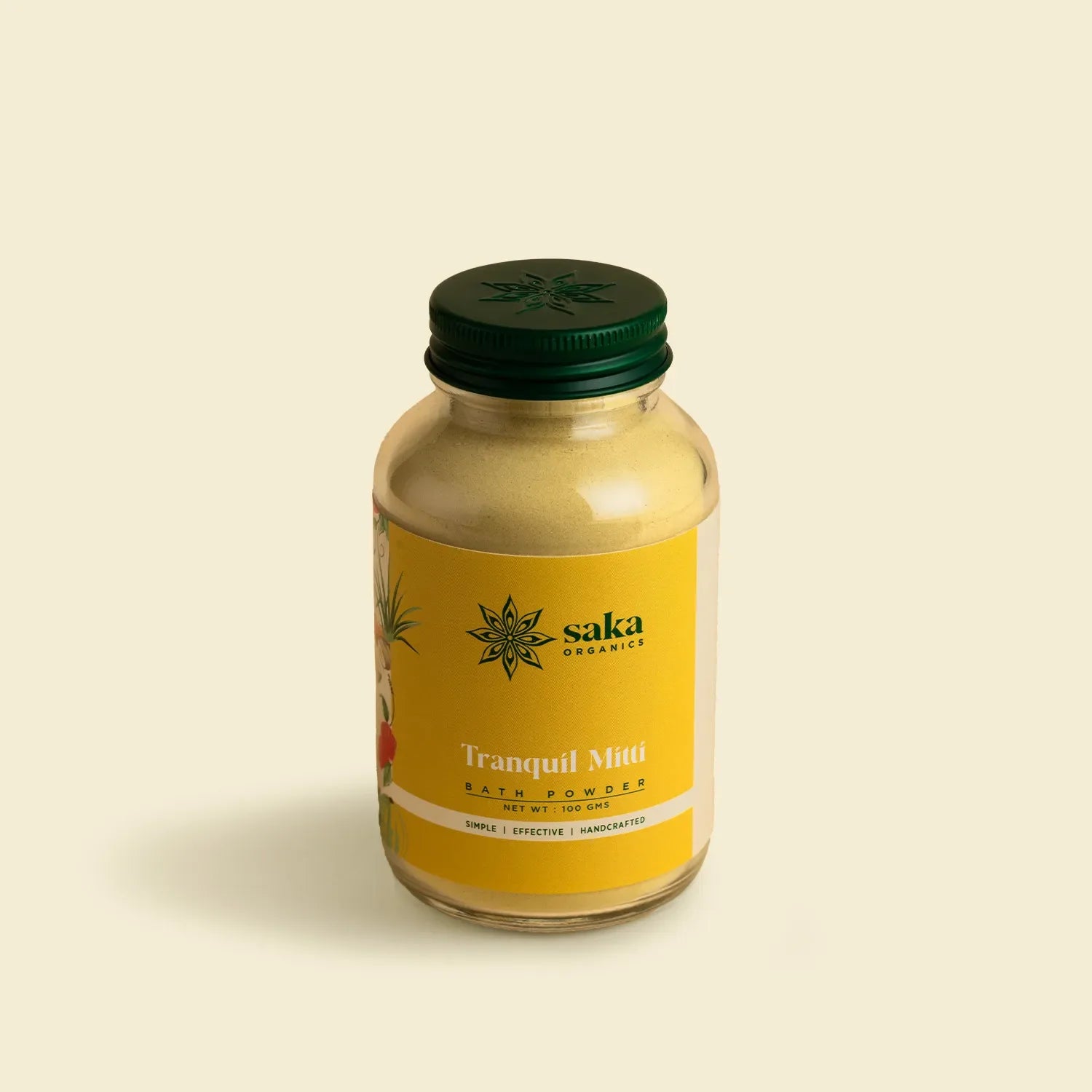 Tranquil Mitti Herbal Bath Powder | Natural Bath Powder with Vetiver, Tulsi & Wild Turmeric for Calm, Detoxified & Soft Skin