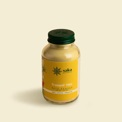 Tranquil Mitti Herbal Bath Powder | Natural Bath Powder with Vetiver, Tulsi & Wild Turmeric for Calm, Detoxified & Soft Skin