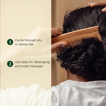 Neem Wood Comb Without Handle