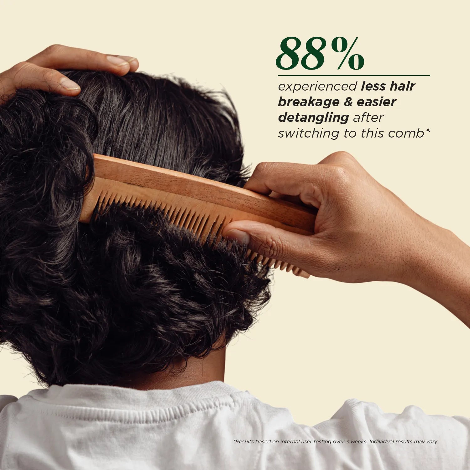 Neem Wood Comb Without Handle