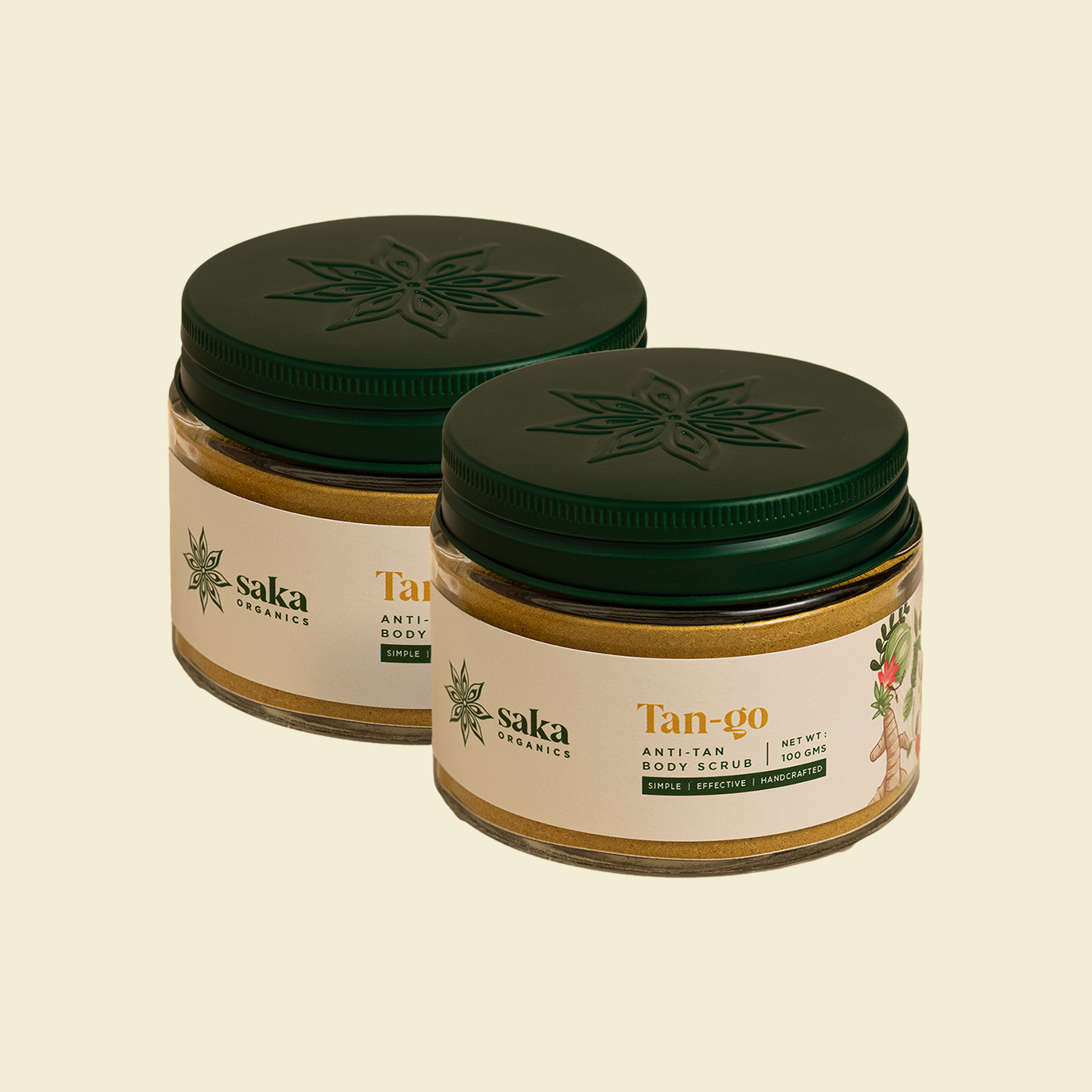 Tan-Go: Anti-Tan Body Scrub with Tomato extract, Wild Turmeric & Rose Petals